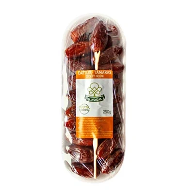 Imagen de El Nogal Frutas Deshidratadas Dátiles con Hueso Bandeja 250 g