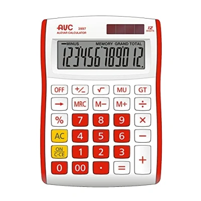 Imagen de Alevar 3997/RD, Calculadora AVC 12 Cifras de Mesa, Turquesa