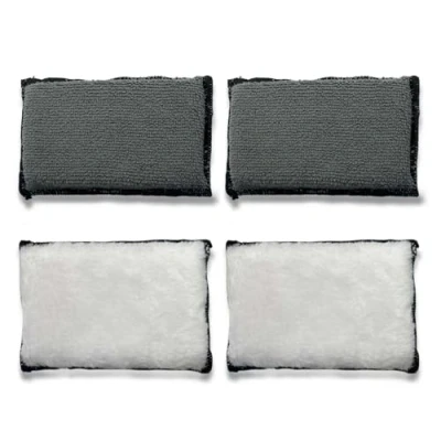 Imagen de Paño de limpieza para el interior del coche, 4 unidades esponja, almohadillas microfibra, limpieza, accesorios lavables, cuidado esponja