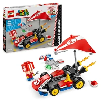 Imagen de LEGO Super Mario: Mario Kart: Kart Estándar Coche de Carreras Juguete, Juego Infantil para Colección del Videojuego Nintendo, Figura Toad, Regalo Gamer Niños y Niñas 7 Años o Más 72032