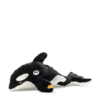 Imagen de Steiff 067525 Ozzie Orca Peluche (37 cm), Color Negro y Blanco