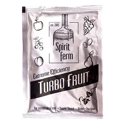 Imagen de Spiritferm Turbo Fruit con alcohol, levadura de combustión, destilación, fermentación 18% enzimas