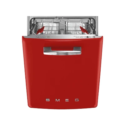 Imagen de Lavavajillas Smeg STFABRD3, 13 cubiertos, 11 Programas, 59.8 cm de ancho, Rojo