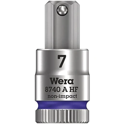 Imagen de WERA 05003341001 8740 A HF Hex Plus 7,0 x 28 mm Vaso de punta Zyklop con función retención 1/4&quot;