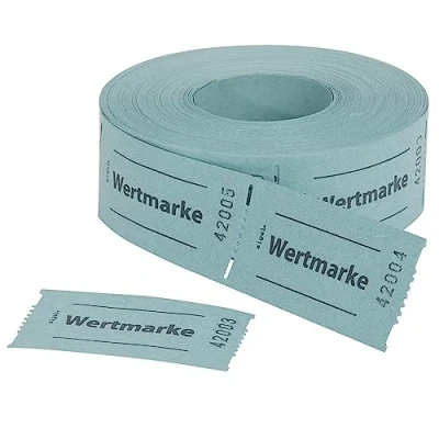 Imagen de sigel Gutscheinmarken Rollen &quot;Wertmarke&quot;, 60 x 30 mm, blau