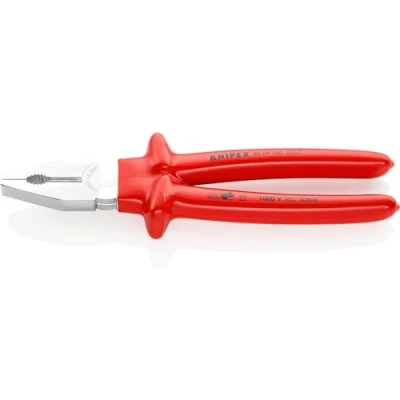 Imagen de Knipex Alicate universal cromado, aislados por inmersión en plástico reforzado, según norma VDE 250 mm 03 07