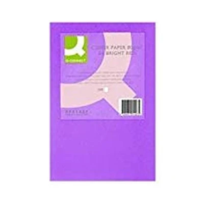 Imagen de Q Connect Papel Color Din A4 80Gr Lila Paquete De 500 Hojas