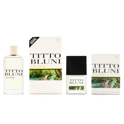 Imagen de TITTO BLUNI Cologne Uomo, Colonia Hombre, Promoción 150 ml + 30 ml, Perfume Formato Spray, Eau de Toilette Natural y Masculina, Aroma Amaderado Aromático, Fragancia Intensa Larga Duración