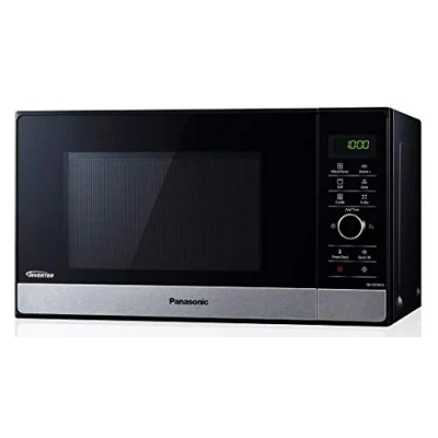 Imagen de Panasonic microondas NN GD38HSGTG con parrilla (1000 W, vaporera, combinado, molde para pizza, 23 litros) acero inoxidable negro