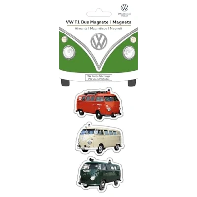 Imagen de BRISA VW Collection Imanes para neveraoficina y tablón T1 Camper Bus (Juego de 3/Vehículos Especiales/Variado)