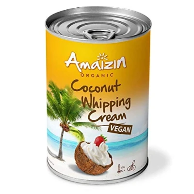 Imagen de CREMA DE COCO PARA BATIR (LATA) BIO 400 ml AMAIZIN
