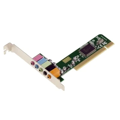 Imagen de Kalea INFORMATIQUE Tarjeta de Sonido 4.1 en Ranura PCI 4 Canales Microaltavoces Delanteros Traseros con chipset CMI8738