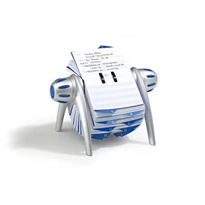 Imagen de Durable 241623 telindex Flip Vegas, con 500 tarjetas de índice para direcciones, A Z, plata