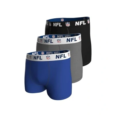 Imagen de NFL Shield 3pk Boxers BLU/MGR/BLK M