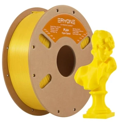 Imagen de ERYONE High Speed Filament PLA+ 1.75mm +/ 0.03mm, 3D Printing PLA Pro Fit Most FDM Printer, 1kg / Spool, Yellow