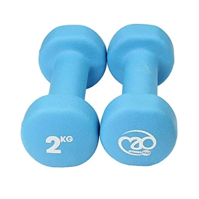 Imagen de Fitness Mad Neo Set de 2 Mancuernas / pesas 2kg/u, color azul