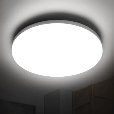 Imagen de genatu Plafoniera LED Soffitto IP65 22W 3080lm (180W Equiv.), Blanco Día 4000K, Redondo Ø28cm Salón/Dormitorio/Cocina