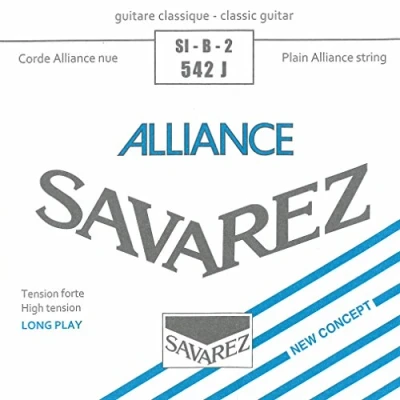 Imagen de Savarez Cuerdas para Guitarra Clásica Alliance HT Classic 542J cuerda suelta Si2 Carbon high, adecuado juego 540J, 500AJ, 510AJ