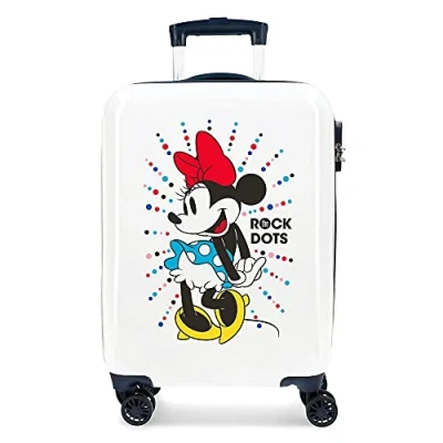Imagen de Disney Minnie Magic Maleta de cabina Blanco 37x55x20 cms Rígida ABS Cierre combinación 34L 2,6Kgs 4 Ruedas dobles Equipaje Mano