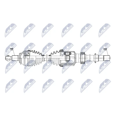 Imagen de NTY NPW MZ 104 Árbol de Transmisión Eje delantero, derecha 1025mm automática