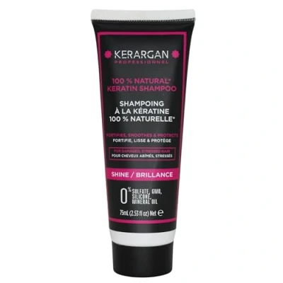 Imagen de Kerargan Champú Ultra Reparador con Queratina para Cabello Dañado y Estresado Fortificante, Alisante Protector Sin Sulfatos, Parabenos Silicona 75ml