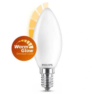 Imagen de Philips LED Classic WarmGlow E14 B35 3,4W mate