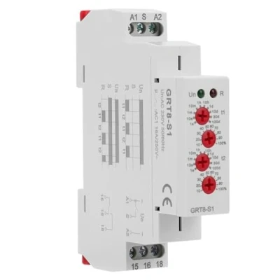 Imagen de DEWIN Contador del Ciclo Asimétrica, Temporizador de Retransmisión GRT8 S1 Mini Asimétrica Encendido/Apagado Repetir 230V Tiempo Relé Ca