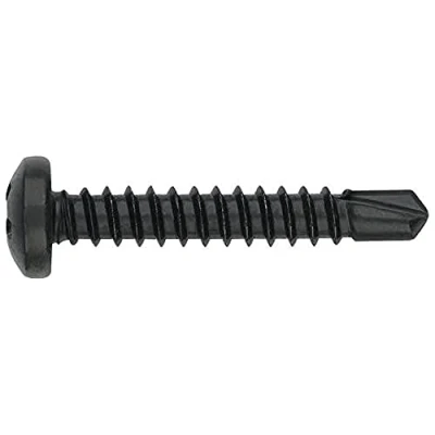 Imagen de Index NBR3509 Tornillo punta broca DIN 7504 N phillips zincado negro 3,5 x 9,5
