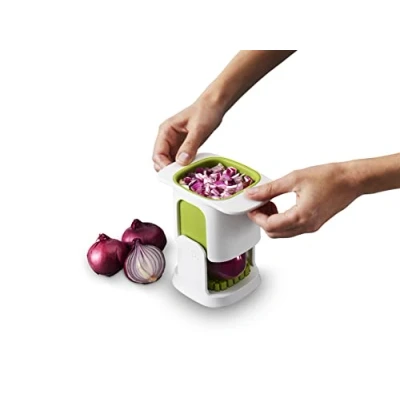 Imagen de Joseph ChopCup Picador Manual de Verduras, Cortador Fruta, Cebollas, Patatas, Acero Inoxidable