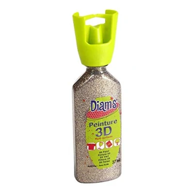 Imagen de DIAM&#039;S Pintura 3D All Soportes, dorado, 37 ml