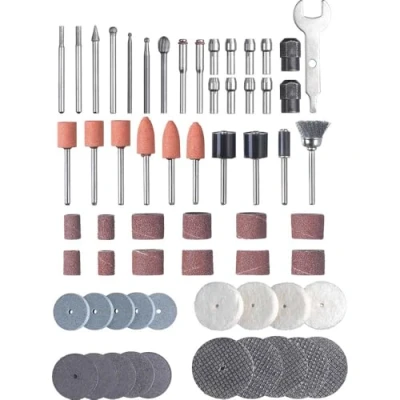 Imagen de kwb by Einhell Juego de 61 piezas grabado como accesorio para herramientas y lijado (juego accesorios, apto la herramienta TC MG 135 E)