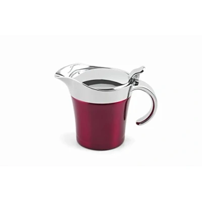 Imagen de Weis Karl CIE. GmbH Salsera de Doble Pared, 500 ml, Acero Inoxidable, Rojo, 20 x 8,5 11 cm