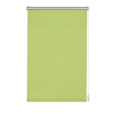 Imagen de GARDINIA Estor enrollable con respaldo térmico para sujetar o pegar, Máxima reflexión de la luz, Ahorro energía, Opaco, Todas las piezas montaje incluidas, EASYFIX Persiana térmica, Verde manzana, 120 x 150 cm (An Al)