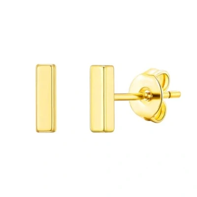 Imagen de Pendientes de barra chapados en oro
