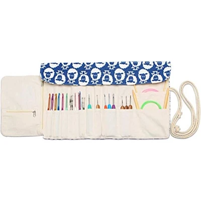 Imagen de Teamoy Rollo de Almacenamiento para Agujas Ganchillo y Accesorios Estuche Organizador Kit Punto, Ligero fácil Llevar Viajar (no Incluye Accesorios), 11 Pulgadas, Oveja