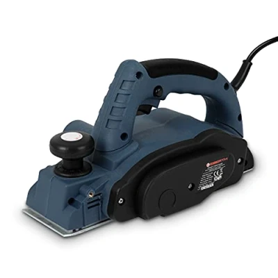 Imagen de EBERTH cepillo eléctrico para madera con 900 vatios y 2,6 mm de profundidad corte, 82 anchura cepillado, que incluye ope paralelo profundidad, bloqueo conexión