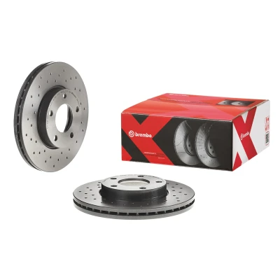 Imagen de BREMBO 09.9464.2X Disco de freno 278 25 5 perforado/ventil. int. revestido altamente carbonizado MAZDA: 3 Hatchback, 5, Berlina