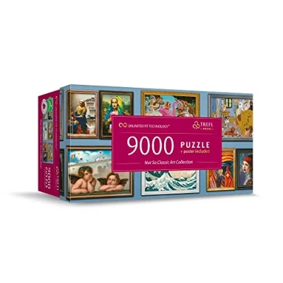 Imagen de Trefl 9000 Piezas, Grande, Bio, Collage, Rompecabezas Divertidos con Obras de Arte, Entretenimiento para Niños a Partir 12 Años Puzzle, Color Not so Classic Art Collection (81021)