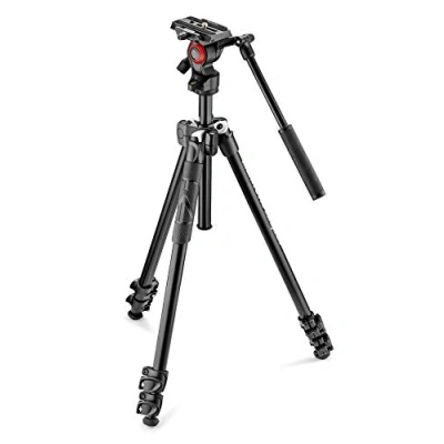 Imagen de Manfrotto MK290LTA3 V Universal Trípode, rótula 2 Way vídeo, 1.8 kg, aluminio, negro, 59.5 cm