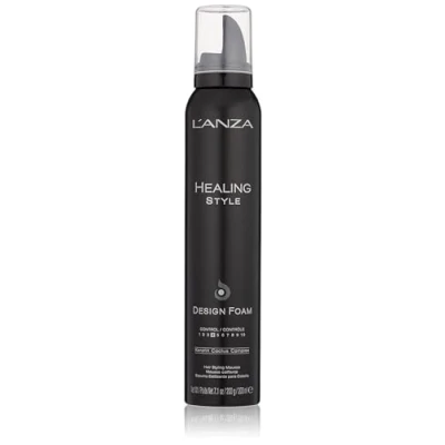 Imagen de L’ANZA Healing Style Espuma para Pelo de Fijación Baja con Protección UV y al Calor Efecto Belleza Brillo Natural, 200 ml