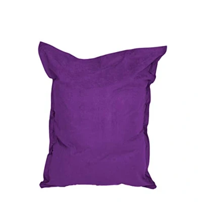 Imagen de Lumaland Puff Pera Gigante Bean Bag XXL de Micro Terciopelo para Interior con Funda Lavable 140cm x 180cm Bolsa Frijoles rellenable Incl. 380 litros Perlas EPS [Púrpura]