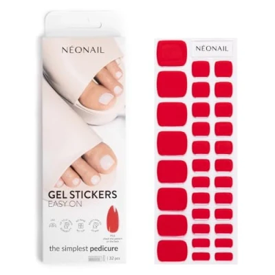 Imagen de NEONAIL gel UV Stickers Easy On P03 Rojo 15 Modelos Semicurado de pegatinas uñas postizas Nail Art Decoracion Rapido para Arte Diseña tus