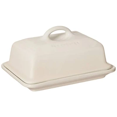 Imagen de Le Creuset Bandeja para mantequilla de cerámica gres, 17 cm, Meringue, 80837177160003