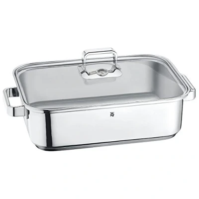 Imagen de WMF Vitalis Fuente rectangular de cocción al vapor con Rejilla, acero inoxidable pulido, 6.5 L