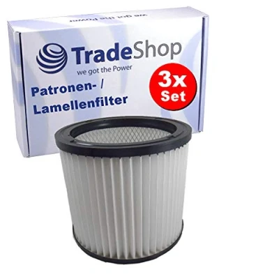 Imagen de 3 filtros redondos para cartuchos Einhell TC VC 1812 S 1930 SA, TE 1820 1925 SA 2230 TH 1815 ARG ARG/EX EX