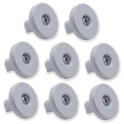 Imagen de Juego de 8 ruedas para cesta inferior lavavajillas compatible con Zanussi, Rex, Electrolux, AEG y otros modelos