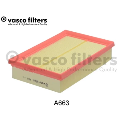 Imagen de DAVID VASCO A663 Filtro de aire 50mm 161mm 241mm rectangular Cartucho filtrante FORD: Grand C Max, Max 2