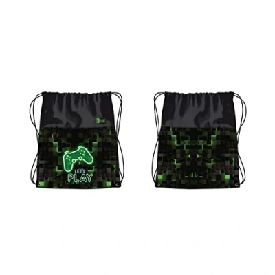 Imagen de ST.RIGHT Dark Game SO01 Mochila escolar impermeable deportiva, Black