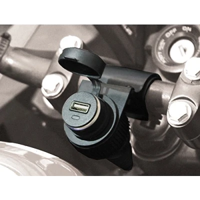 Imagen de BC Battery Controller 710 S12USB Toma de mechero coche impermeable con soporte para manillar motocicleta adaptador USB 5 V
