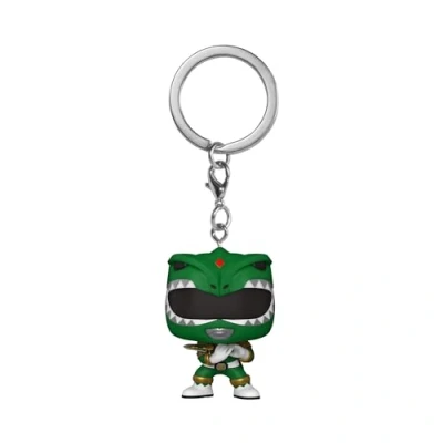 Imagen de Funko Pop! Keychain: Mighty Morphin Power Rangers 30th Green Ranger TV Minifigura de Vinilo Coleccionable Llavero Original Relleno Calcetines Idea Regalo Fans
